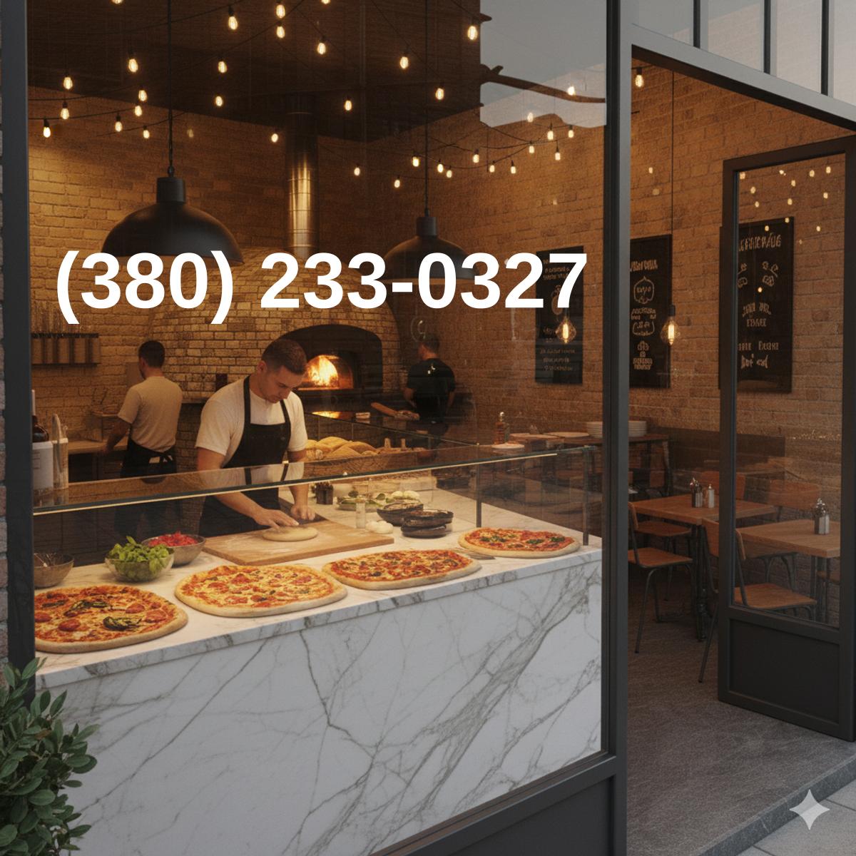 (380) 233-0327 on storefront