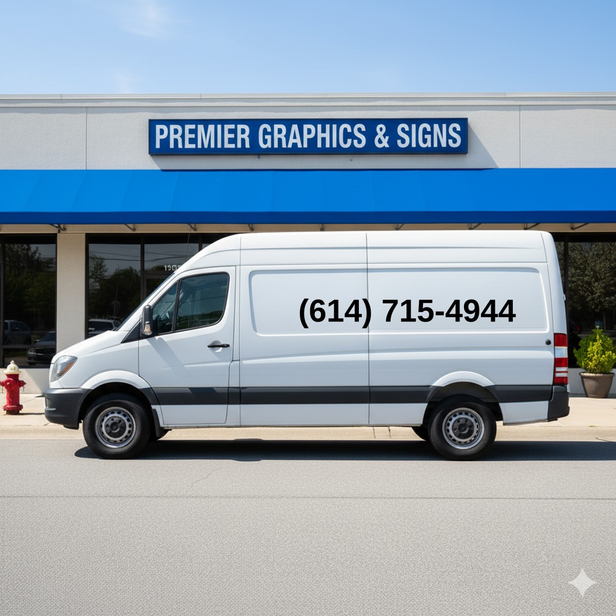(614) 715-4944 on van