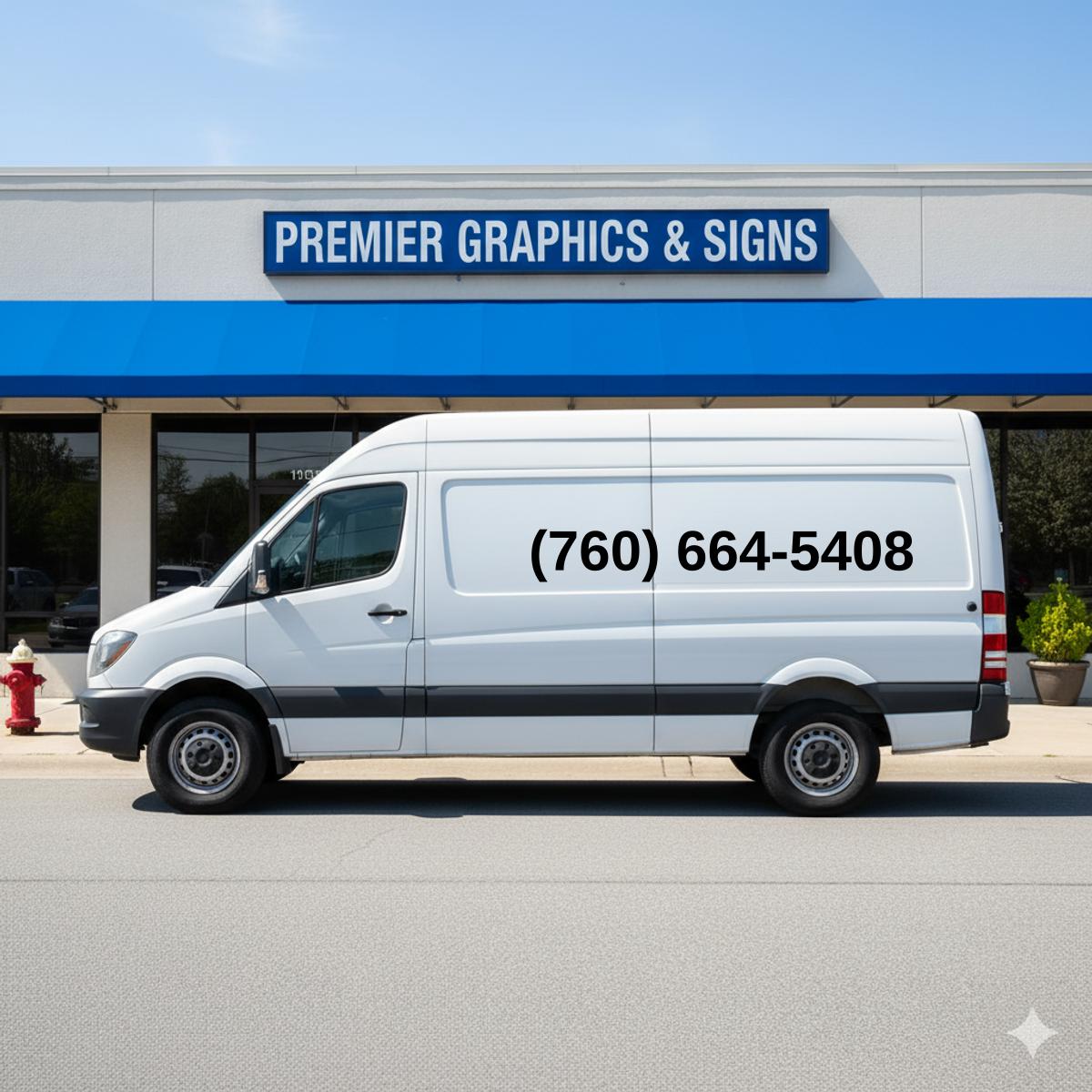 (760) 664-5408 on van