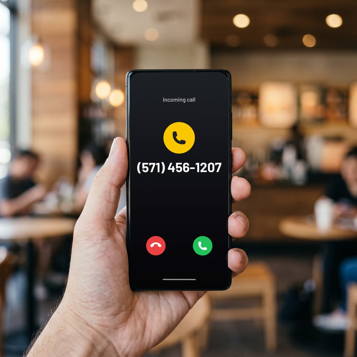 (571) 456-1207 calling a phone